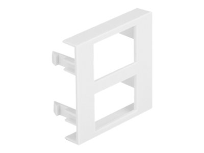 Easy 45 Module Plate 2 x Rectangular cut, Easy 45 Module Plate 2 x Rectangular cut 81390