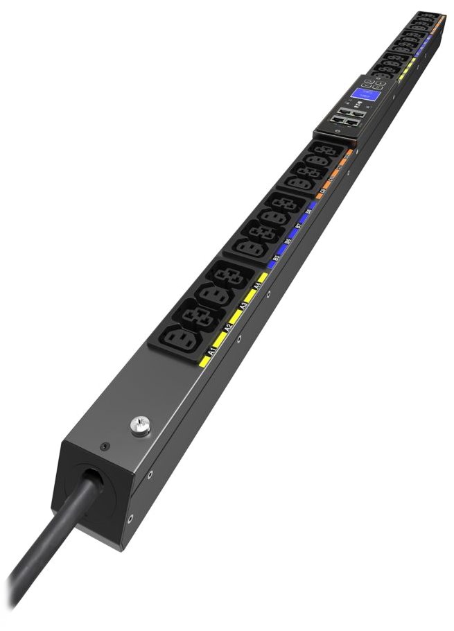 EATON ePDU G4: Měřený vstup IEC 0U, In: IEC60309 16A 3P - Out: 12xC13:12xC39 EVMIF316A