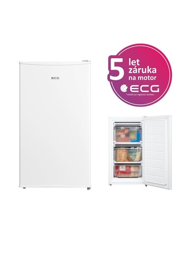 ECG EFT 10855 WE suplikovy mrazak 8592131239906