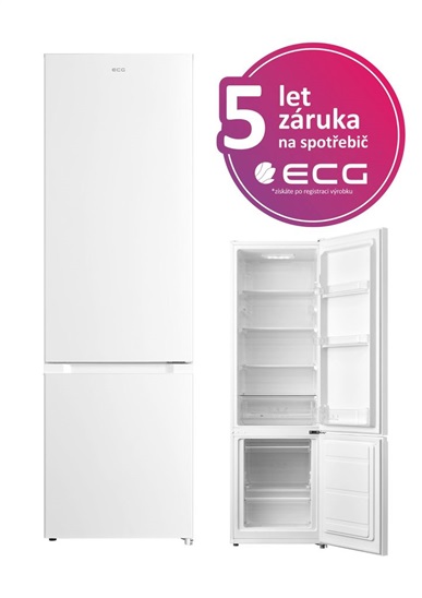 ECG ERB 21732 WE chladnicka s mraznicklou dole 8592131239999
