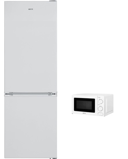 ECG ERB 21860 NWA++ a dárek ECG MTM 1771 chladnicka s mraznickou dole + mikrovlna rura 100000903599