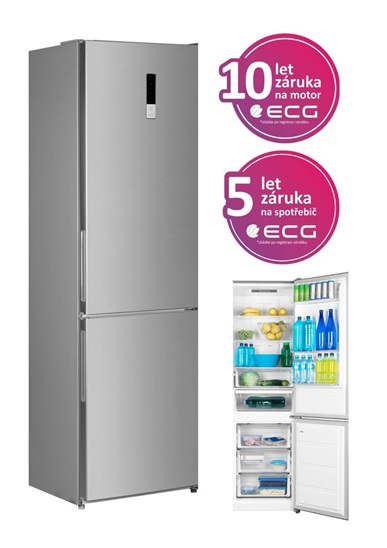 ECG ERB 21880 NXE Chladnicka s mrazakom dole 8592131239524