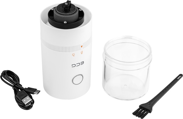 ECG KM 150 Minimo White Prenosný elektrický mlýncek s kompaktními rozmery 8592131308640