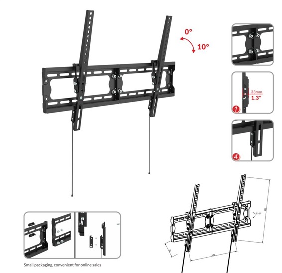 ECG LD 326501 Drziak na TV 8592131176607
