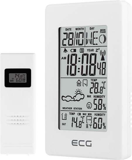ECG MS 100 White Meteostanica 8592131175761