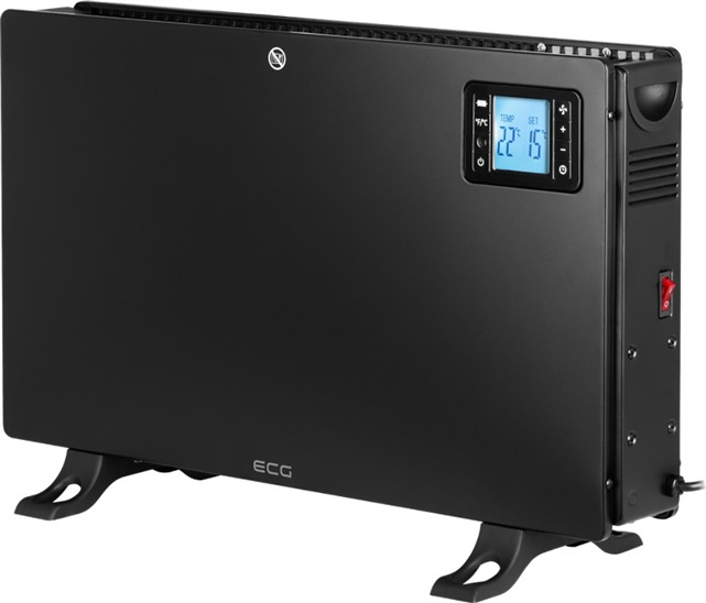 ECG TK 2080 DR Black Teplovzdusny konvektor 8592131308404