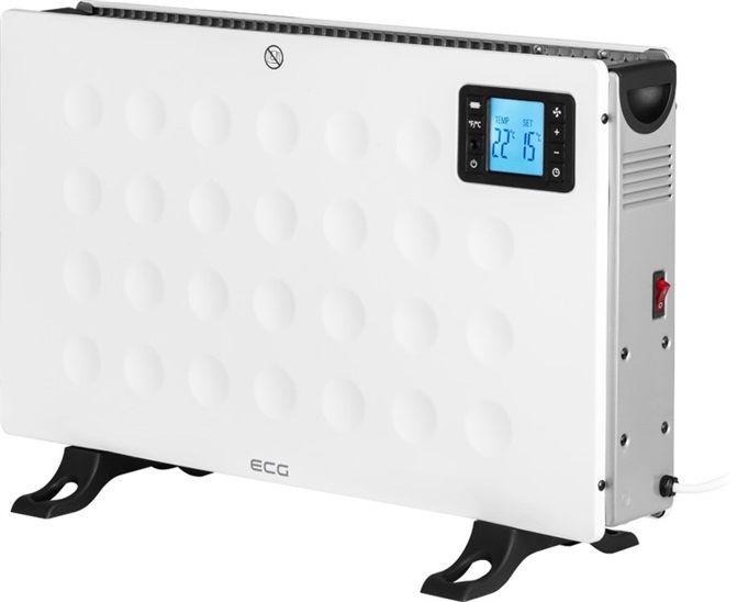 ECG TK 2080 DR White Teplovzdusny konvektor s nastavitelnym testomatom 8592131308411