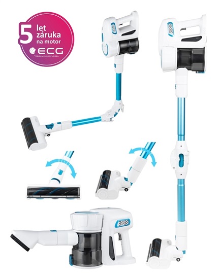 ECG VT 5220 2in1 Flex Clean Tycovy bezsackovy vysavac s odnimatelnym rucnym vysavacom 8592131308077