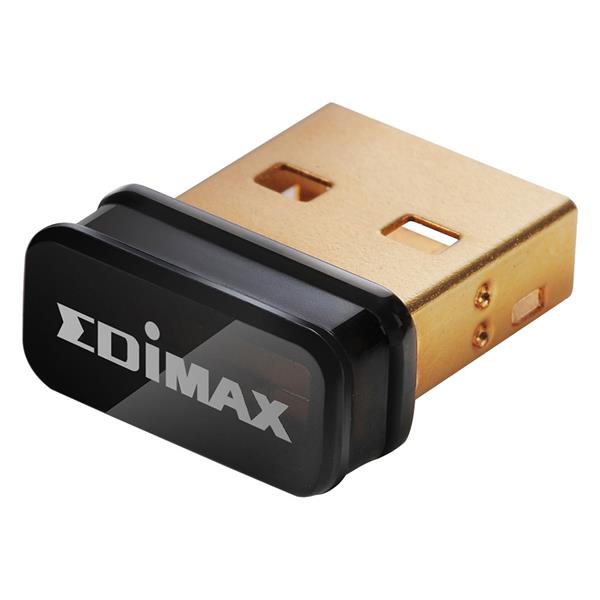 Edimax Wireless 802.11b/g/n 150Mbps nano USB 2.0 adapter, SW WPS EW-7811Un