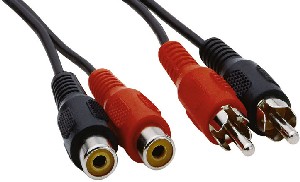 EDNET prodlužovací audio-kabel -2xCINCH(M/F), 3,0m 84032
