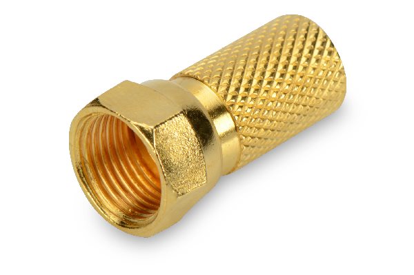 Ednet SAT F-Plug M, for 7mm cable OD, Metal 84674