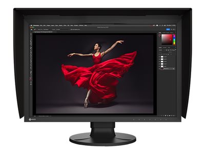 EIZO CG2400S, 24.1 IPS 1920x1200 16:10 400cdm 1800:1 11ms USB-C(70W) DP HDMI KVM USB hub Pivot VES