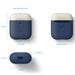 Elago Airpods 2 Silicone Duo Case - Jean Indigo/ White, Yellow EAP2DO-JIN-CWHYE