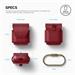 Elago Airpods Leather Case - Red EAPLE-RD
