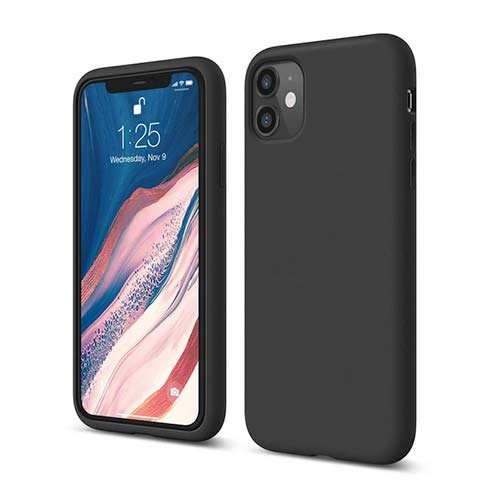 Elago kryt Silicone Case pre iPhone 11 - Black ES11SC61-BK