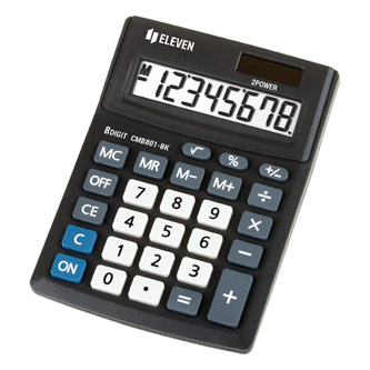 Eleven kalkulačka CMB801BK, černá, stolní, osmimístná CMB801-BK