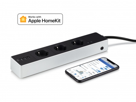 Elgato Eve Energy Strip - inteligetná trojitá zásuvka Apple HomeKit 10EAZ8301
