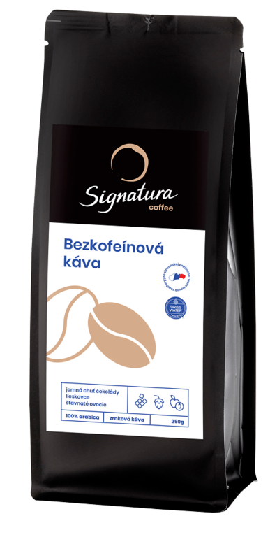 Elicsire Signatura Zero Bezkofeinová 250g zrno 100% Arabica 8588007445564