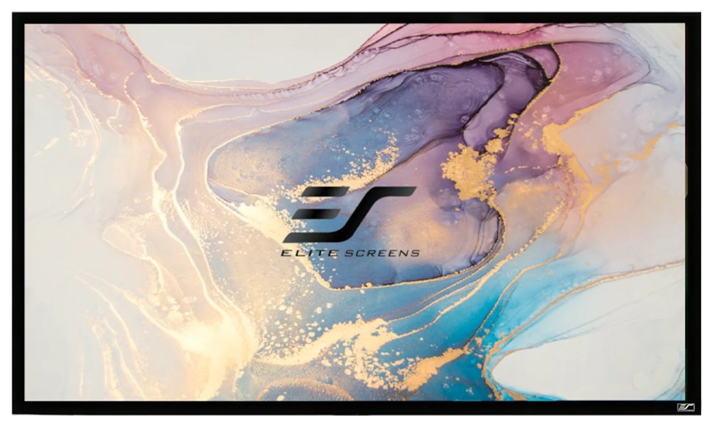 ELITE SCREENS plátno v pevném rámu 180" (457,2 cm)/ 16:9/ 224,3 x 398,5 cm/ Gain 1,1/ rám černý 6 cm/ CineWhite R180WH1