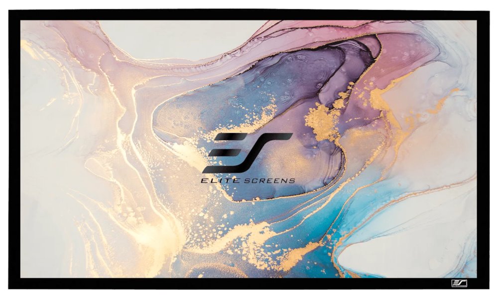 ELITE SCREENS plátno v pevném rámu 92" (233,7 cm)/ 16:9/ 114,5 x 203,7 cm/ Gain 1,1/ rám černý 6 cm ER92WH1