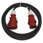 Emos 3 fázový venkovní prodlužovací kabel PM0904 - 20m / 1 zásuvka / černý / guma / 400 V / 2,5 mm2 1914071200