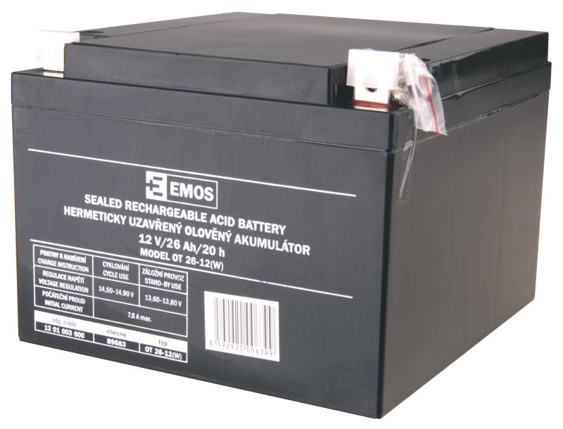 Emos baterie SLA 12V / 26 Ah 1201003600