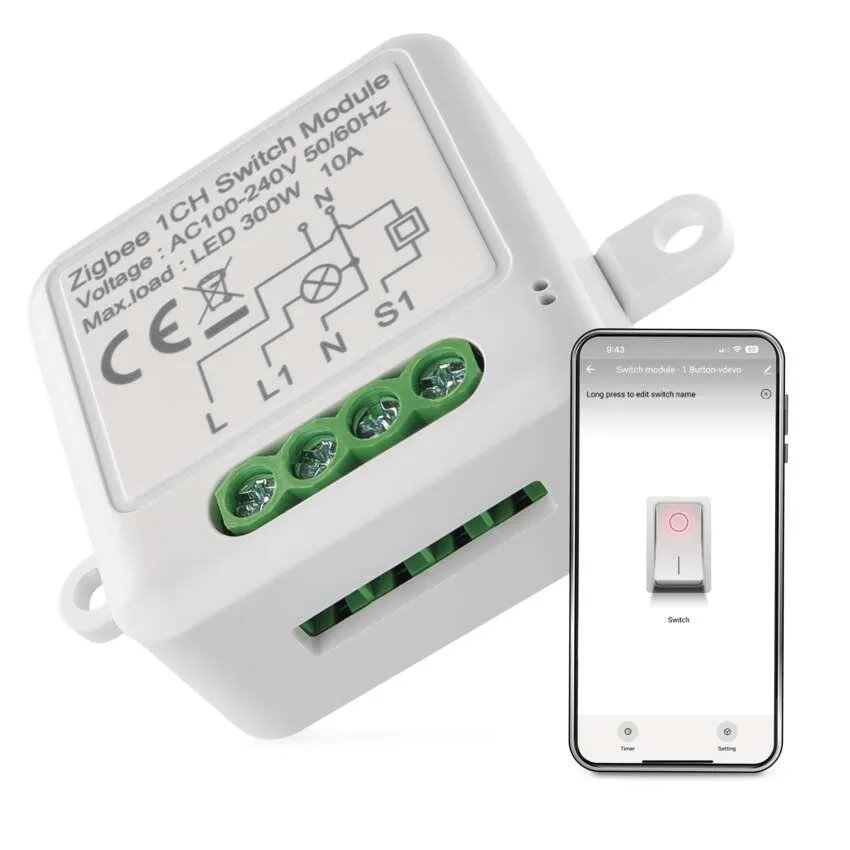 EMOS GoSmart spínací modul IP-2101SZ, ZigBee, 1-kanálový H5101