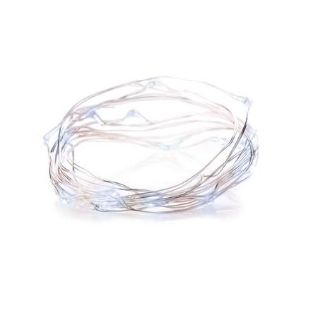 Emos LED dekorační řetěz 20 LED TIMER NANO 1.9m, 2xAA, CW studená bílá 1550032006
