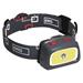 Emos LED svítilna čelovka E1801, 1x CREE XPG + 1x COB LED + červená zadní LED, 3x AAA + 1x CR2032, píšťalka 1441233110