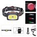 Emos LED svítilna čelovka E1801, 1x CREE XPG + 1x COB LED + červená zadní LED, 3x AAA + 1x CR2032, píšťalka 1441233110