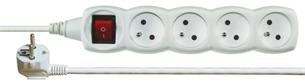 EMOS Predlžovacia šnúra P1415C - 4 zásuvky, 5m, s vypínačom 1902140500