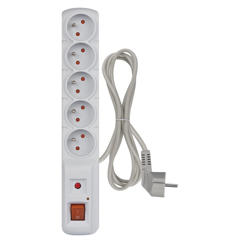 EMOS Přepěťová ochrana 5z,1,5m (šedá) 1909050301