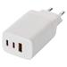 EMOS USB adaptér do siete PD, 1x USB-A a 2x USB-C, 65 W max. V05G65