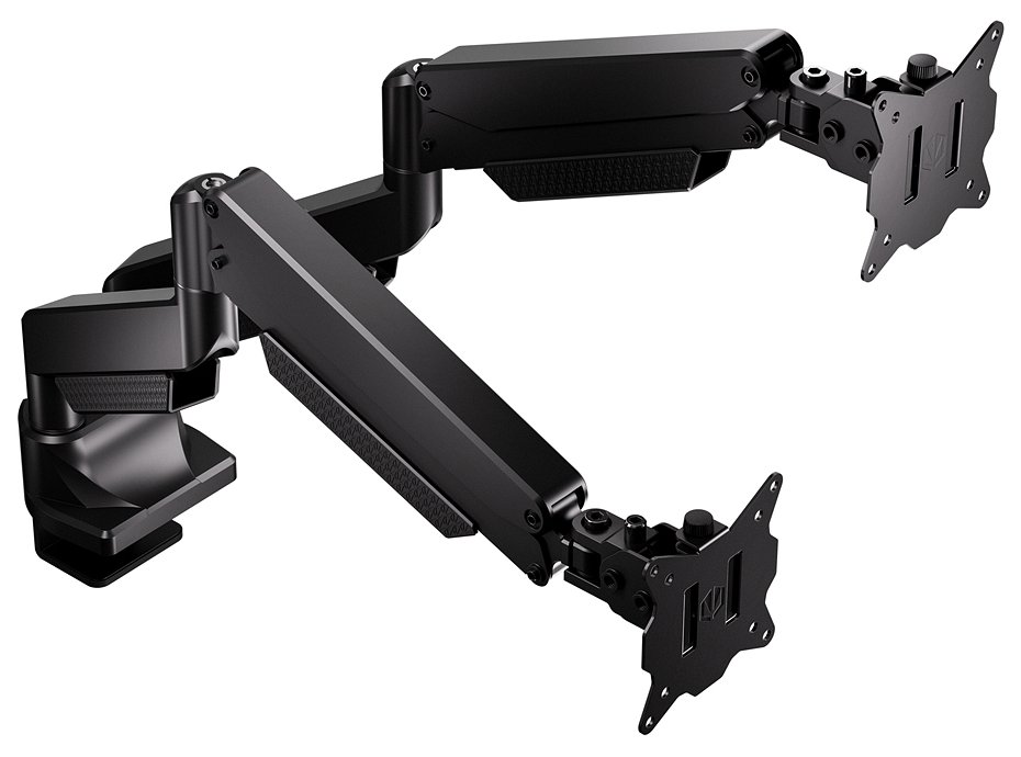 Endorfy držák monitorů Atlas GS Pro Double / 2 monitory max. 16 kg a 34"/42" / pivot / VESA / plynová pružina / EY8F007