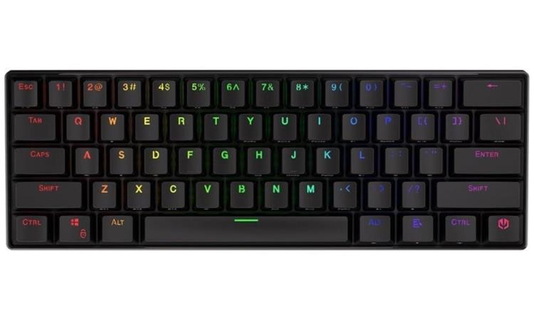 Endorfy herní klávesnice Thock Compact BR RGB /USB/ brown sw. / bezdrátová / mechanická / US layout / mini /čern EY5A067