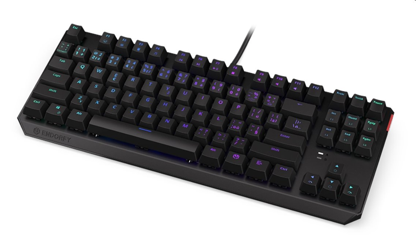 Endorfy herní klávesnice Thock TKL Kailh BR RGB /USB/ brown sw. / drátová / mechanická / CZ/SK layout / černá R EY5C003
