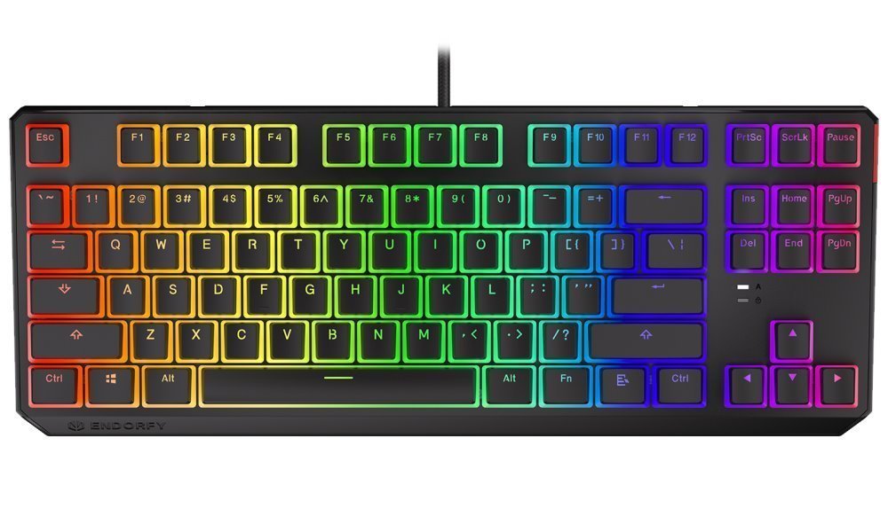 Endorfy herní klávesnice Thock TKL Pudd.Khail RD RGB /USB/ red sw. / drátová / mechanická / US layout / černá RG EY5A006