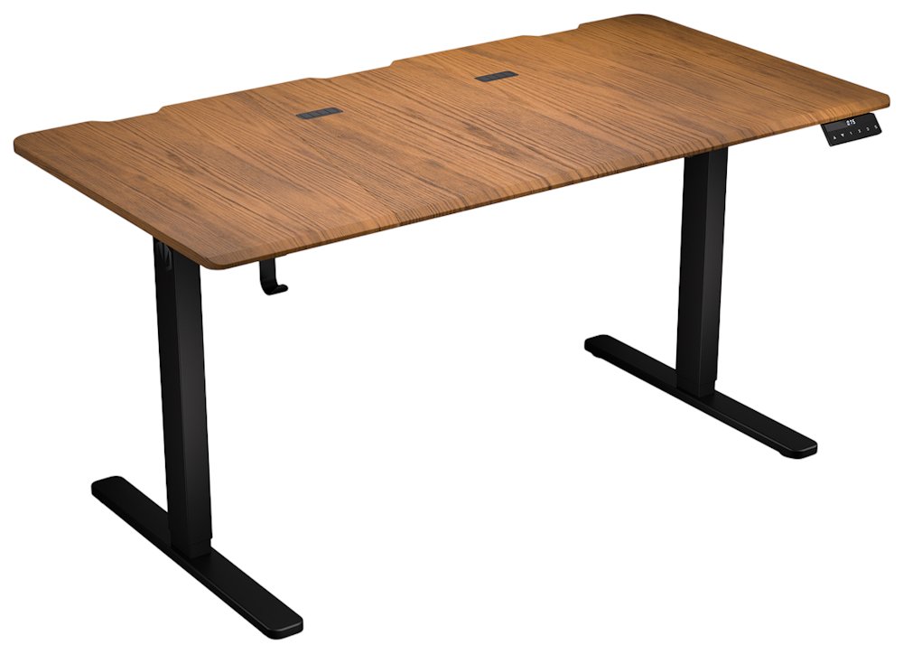 Endorfy herní stůl Atlas L electric Dark Wood / 150x76cm / nosnost 80kg / el. nastavení výšky (72-120cm) / tmavé EY8E006