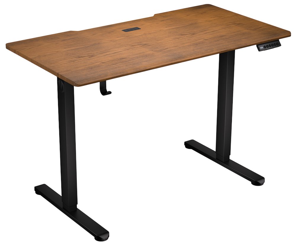 Endorfy herní stůl Atlas S electric Dark Wood / 114x60cm / nosnost 50kg / el. nastavení výšky (72-118cm) / tmavé EY8E010