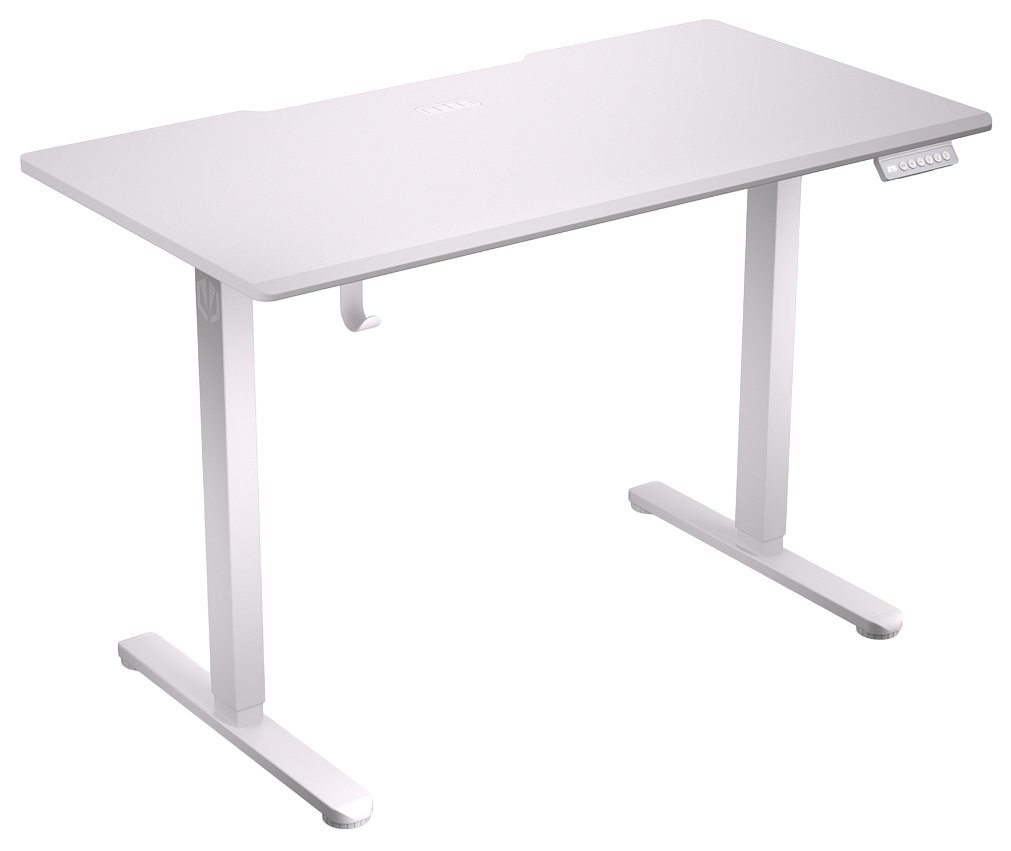 Endorfy herní stůl Atlas S electric Onyx White / 114x60cm / nosnost 50kg / el. nastavení výšky (72-118cm) / bílý EY8E008