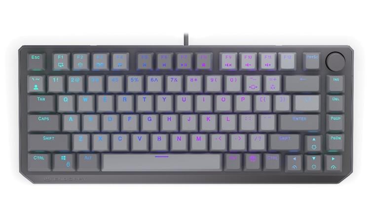 Endorfy mechanická klávesnice Thock V2 75% / drátová / ARGB / red sw. / USB / zmenšená / US layout EY5A127