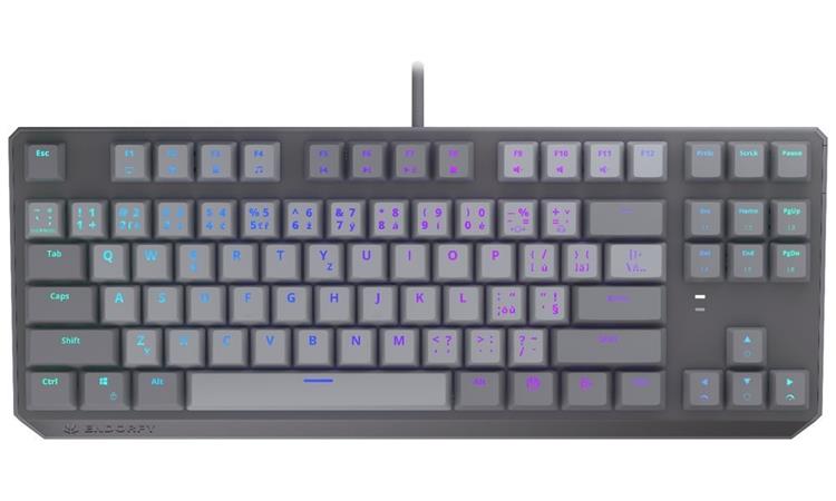 Endorfy mechanická klávesnice Thock V2 TKL / drátová / ARGB / red sw. / USB / CZ/SK layout EY5C016