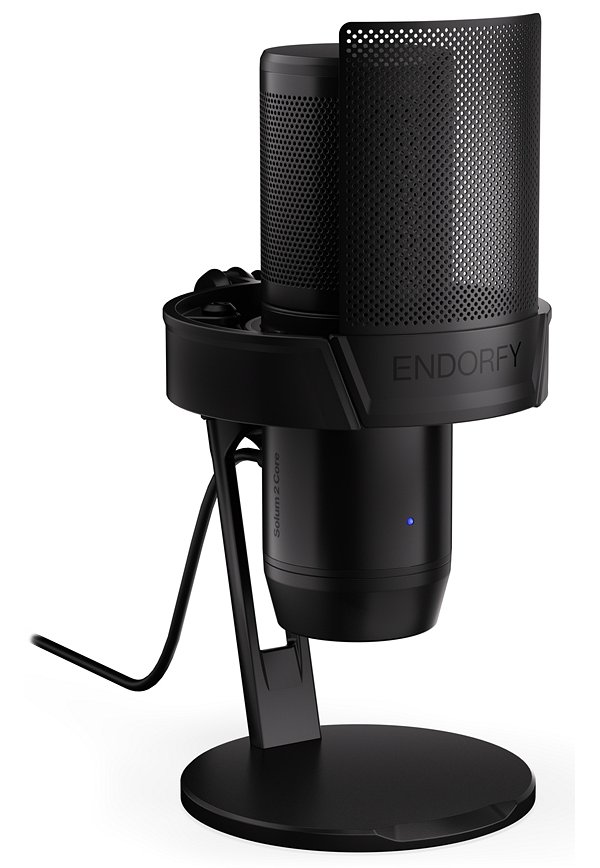 Endorfy mikrofon Solum 2 Core / kardioidní / kovový / pop filtr / shock mount / USB-C / černý EY1B017