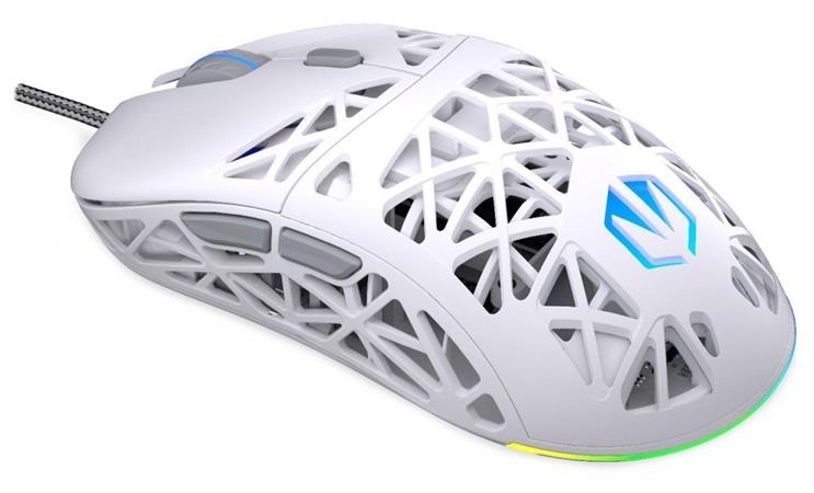 Endorfy myš LIV Onyx White / PAW3311 / Khail GM 4.0 / ARGB / drátová / ultralehká / bílá EY6A021