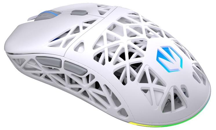 Endorfy myš LIV Plus Onyx White Wireless / PAW3395 / Khail GM 8.0 / bezdrátová / ultralehká / dockovací stanice EY6A017