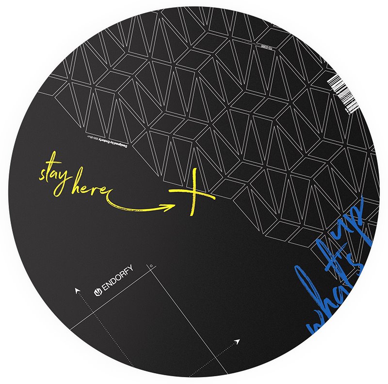 Endorfy ochranná podložka pod židli FP110C / kulatá / průměr 110cm / černá EY8G003