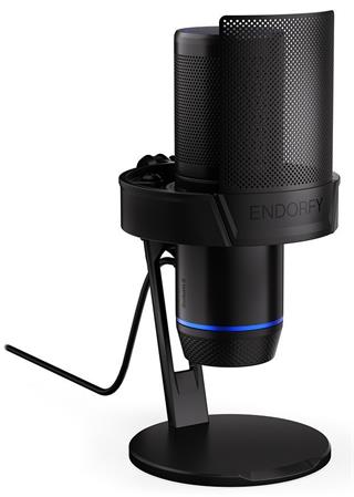 Endorfy Solum 2,Mikrofon, kondenzátorový, kardioidní, pop-up filtr, dotykové ztlumení, LED signalizace, USB-C, r EY1B018