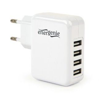 Energenie univerzálna USB nabíjačka 3.1A, biely EG-U4AC-02