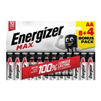 Energizer LR6/12 Max AA 8+4 zdarma EU020