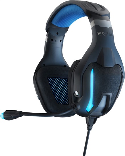 ENERGY Headphones ESG 5 Shock, herní sluchátka s technologií Sound Vibration, všesměrový mikrofon a modré LED, 10 448807